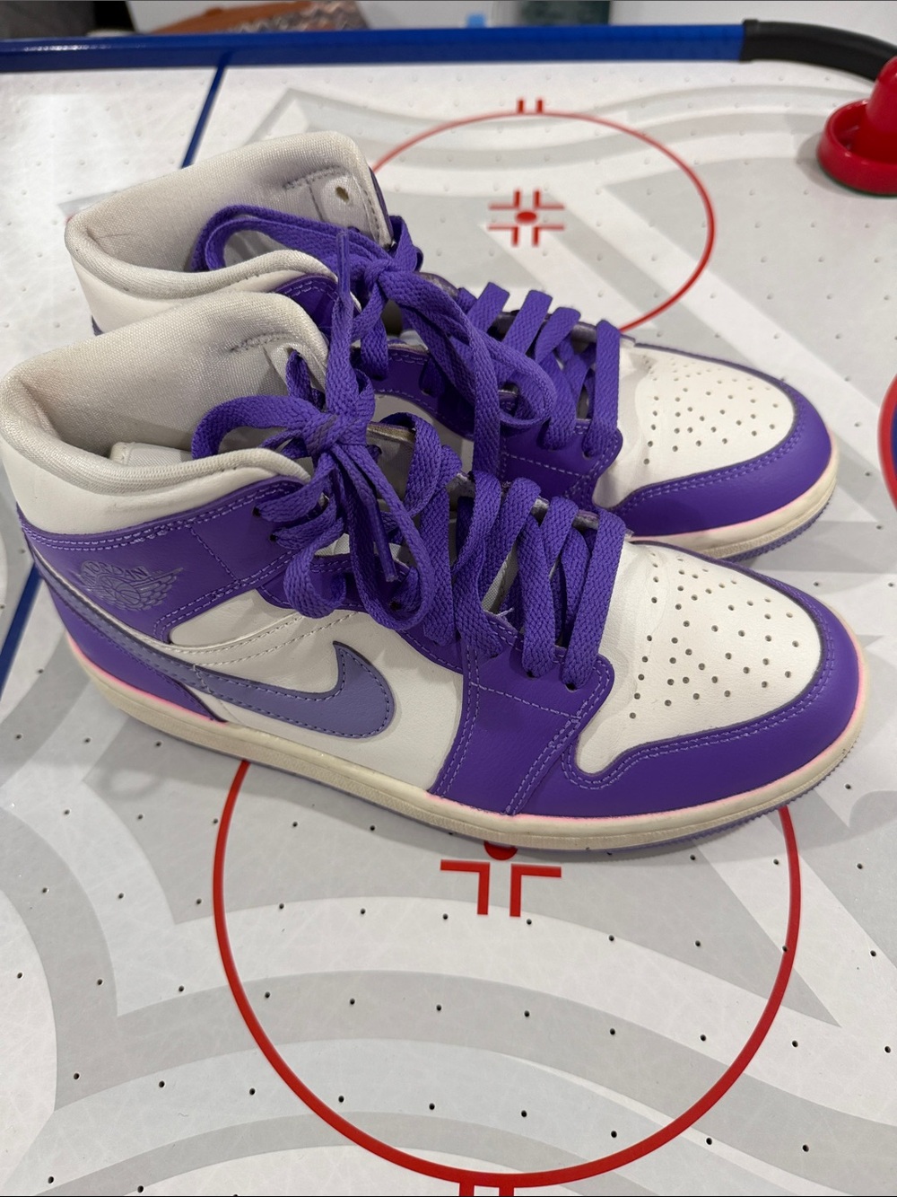 Nike Women's High-Top Sneakers in White and Purple